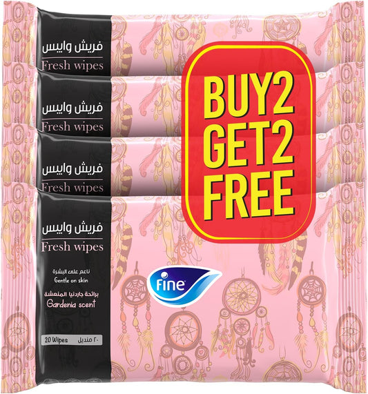 Fine Wet Wipes 20 Sheet 2 Plus 2 Free Promoext