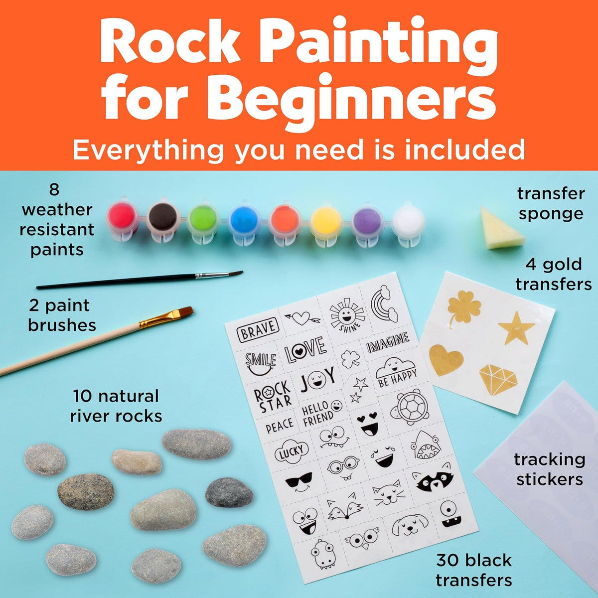 Creativity for Kids Hide & Seek Rock Painting Kit