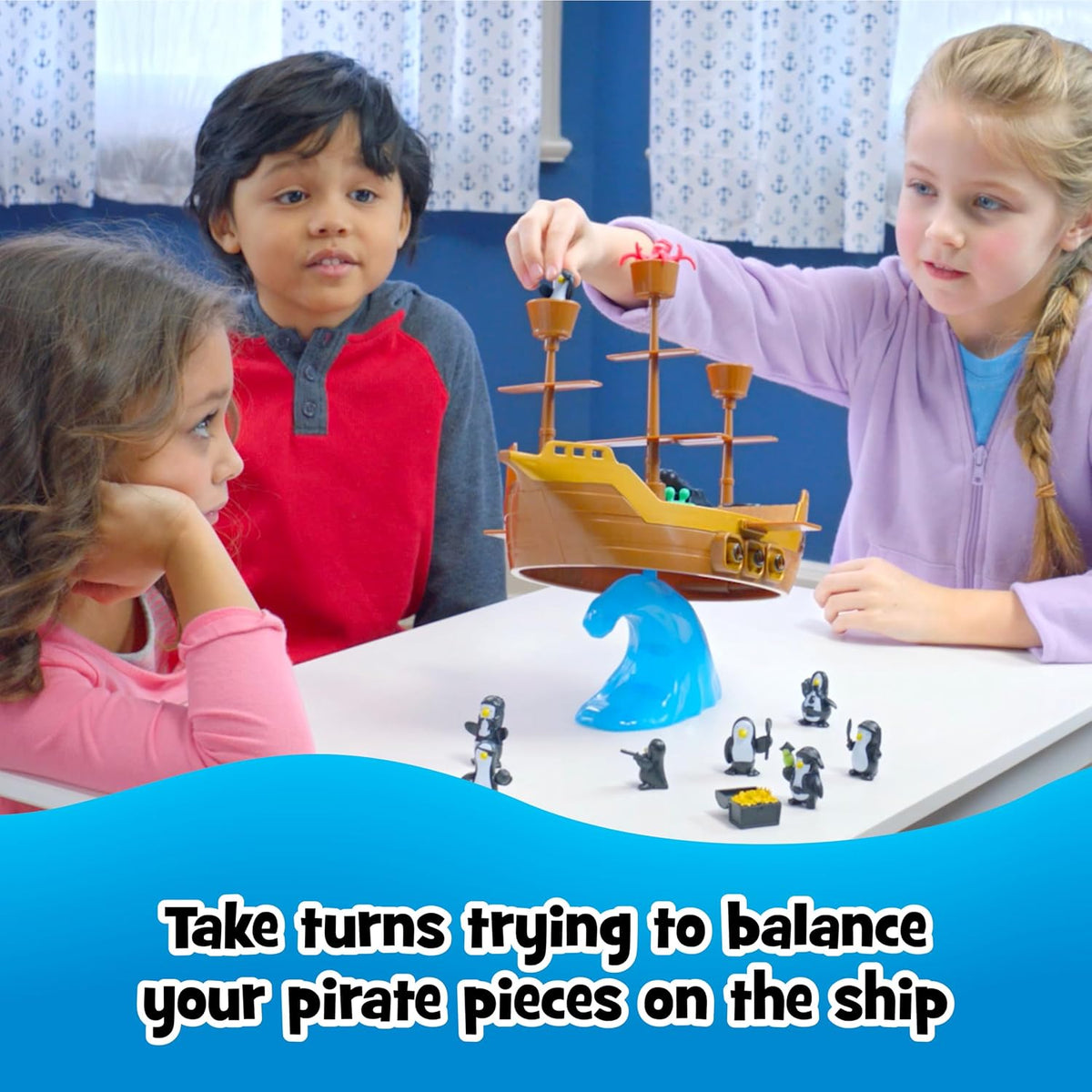 Play Monster - Don't Rock the Boat Pirate Ship Balancing Board Game