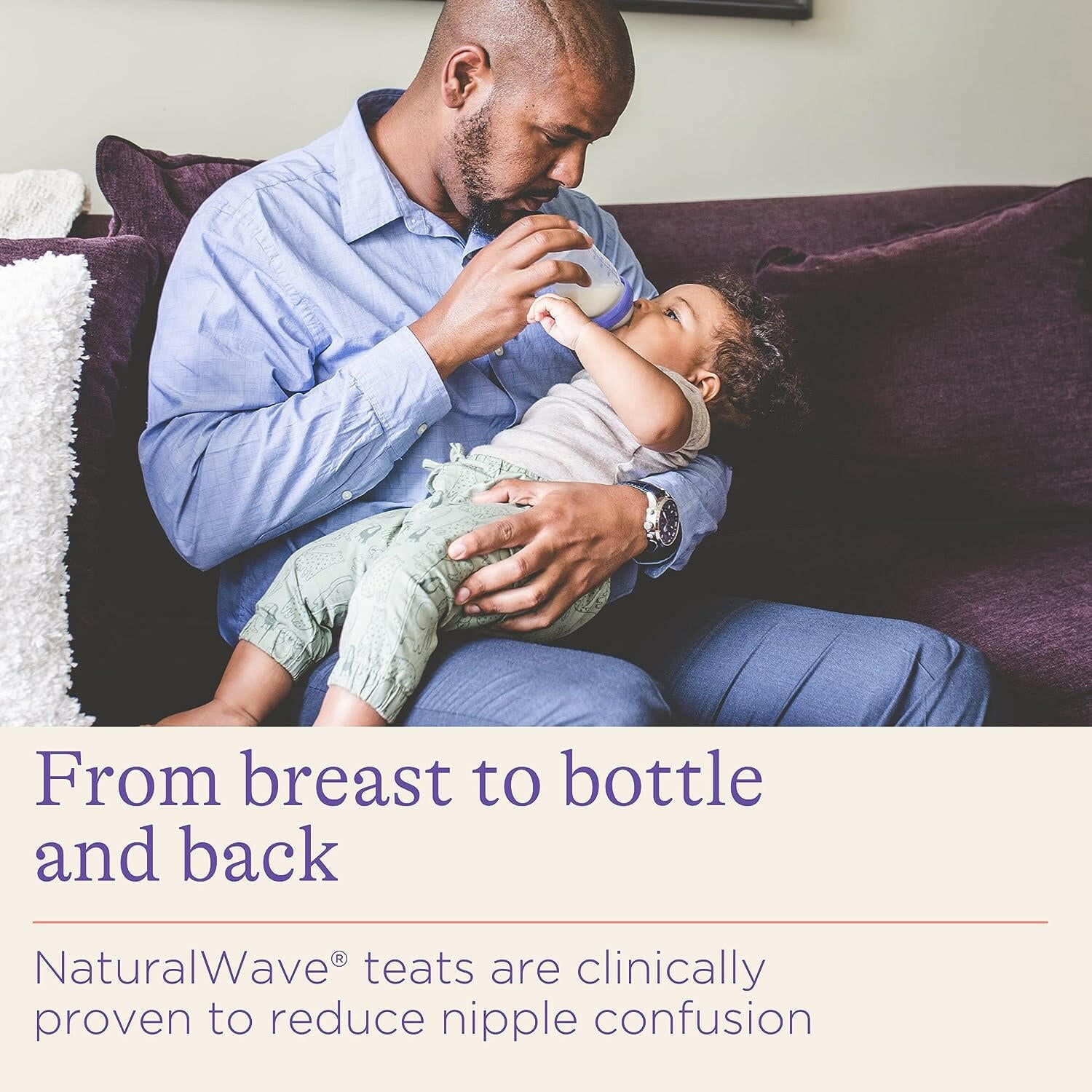 Lansinoh Glass Baby Bottle (160 ml).