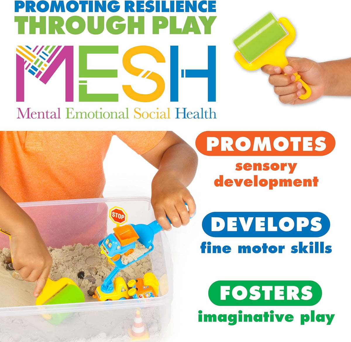 Creativity for Kids Sensory Bin – Construction Zone Playset