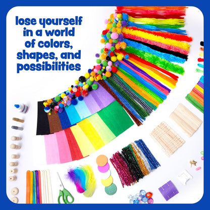 Dan&Darci Arts and Crafts Vault – 1000+ Piece Craft Supply Kit