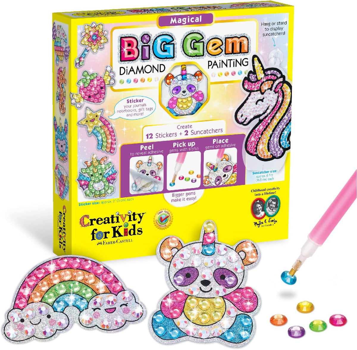 Creativity for Kids Big Gem Diamond Painting Kit – Magical (Unicorn)