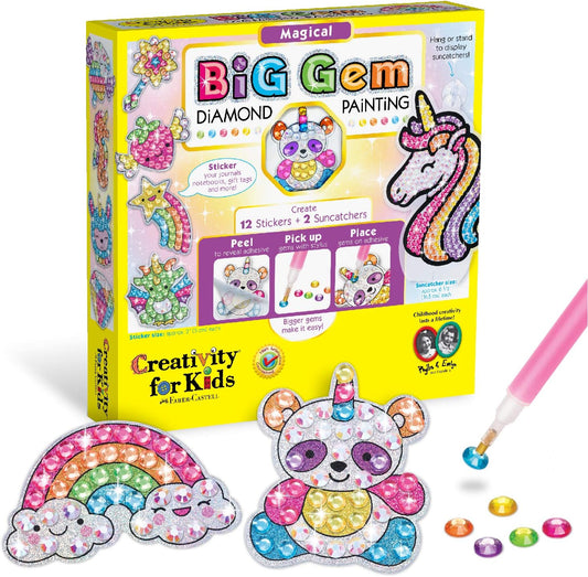 Creativity for Kids Big Gem Diamond Painting Kit – Magical (Unicorn)