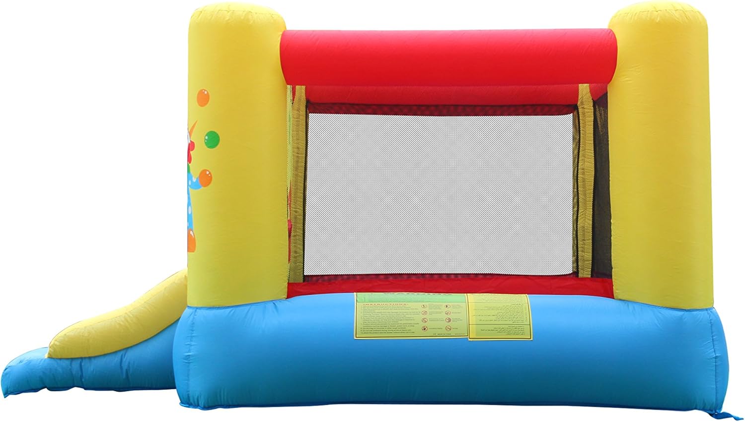 Happy Hop Clown Slide and Hoop Bouncer