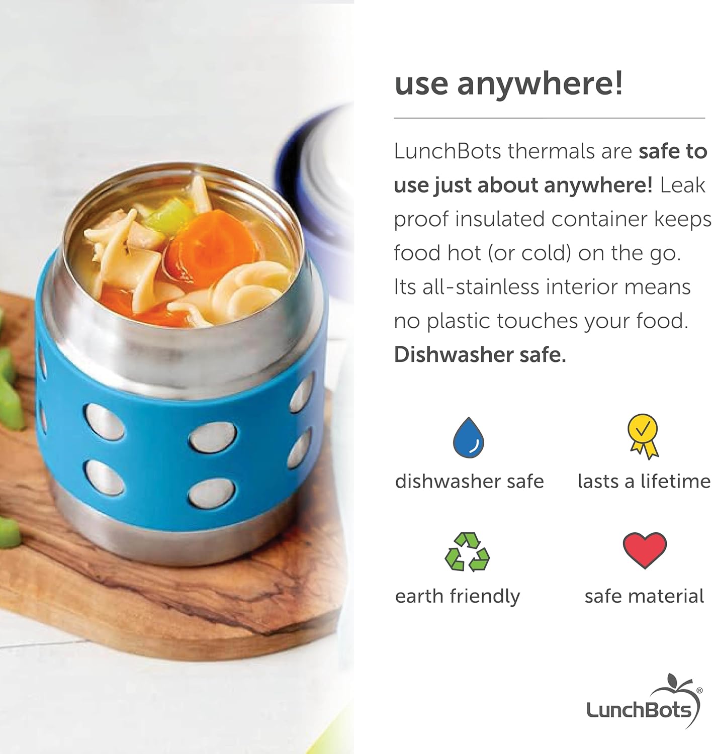 LunchBots Stainless Steel Insulated Food Container