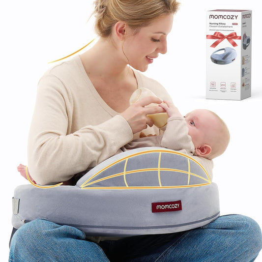 Momcozy Memory Foam Nursing Pillow (Grey)