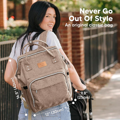 Keababies Original Diaper Bag (Coffee Brown)