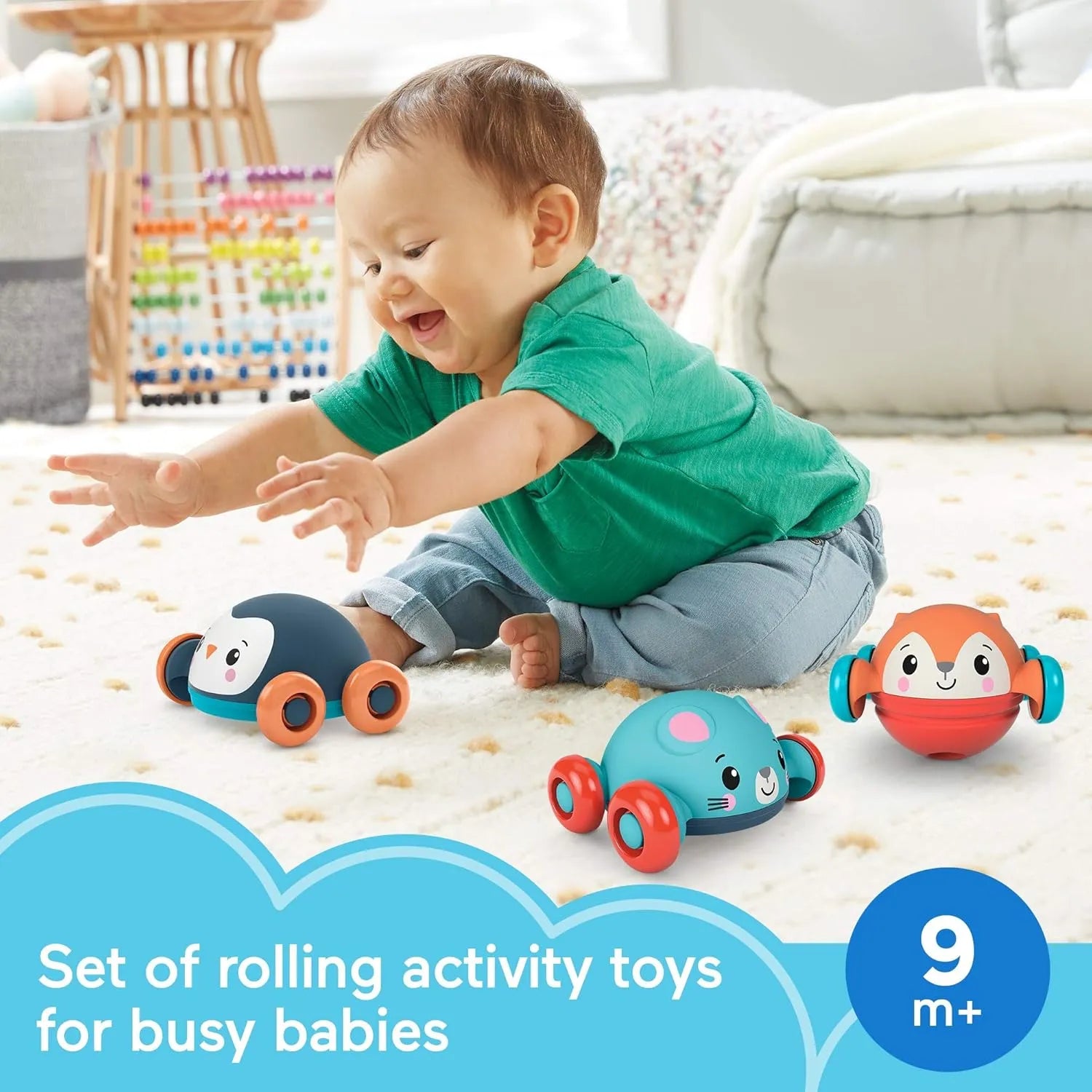 Fisher Price Roll, Pop & Zoom Asst.