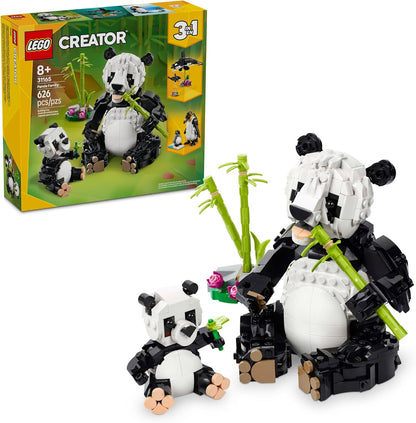 LEGO Creator 3in1 Cute Animals Panda Family – 626 Pcs