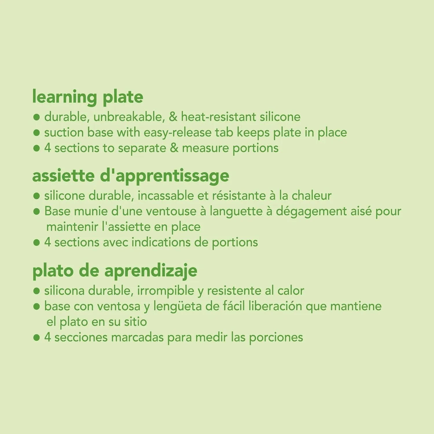 Green Sprouts Learning Plate (12 Months +)