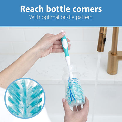 Dr. Brown's Deluxe Baby Bottle Brush with Anti-Colic Vent Cleaning Brush, Blue, 1 Pack
