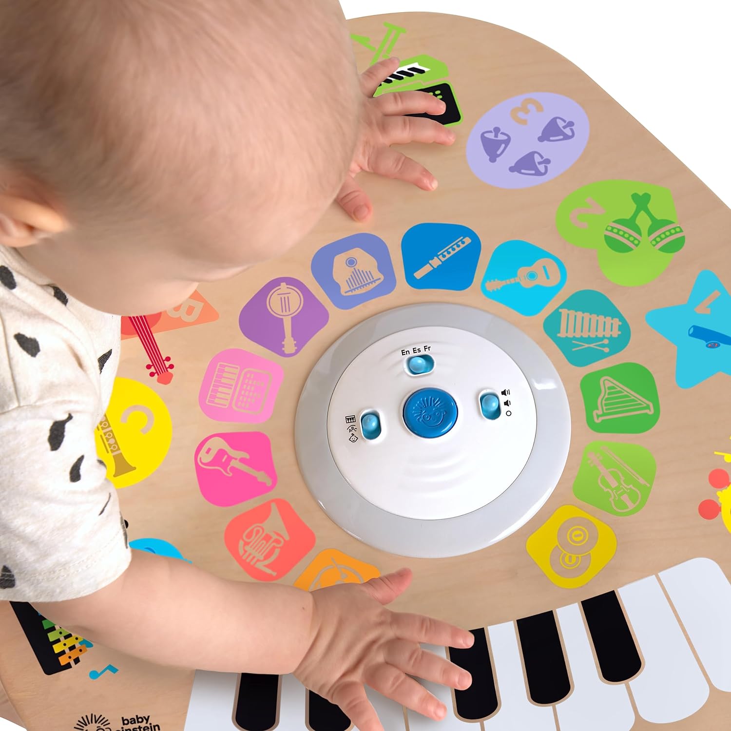 Baby Einstein Clever Composer Tune Table Magic Touch Electronic Wooden Activity Toddler Toy