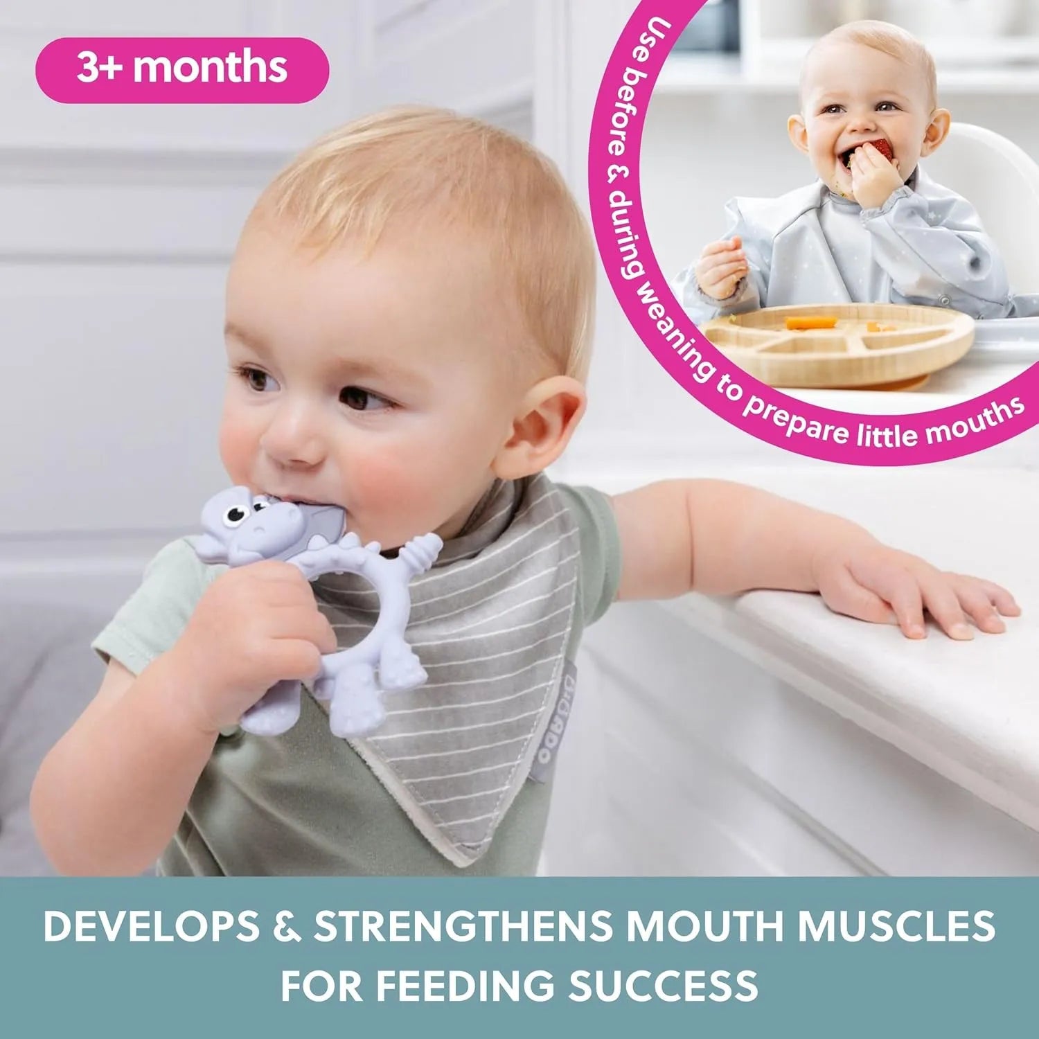 Bibado Sensory Teether Dotty the Dinosaur