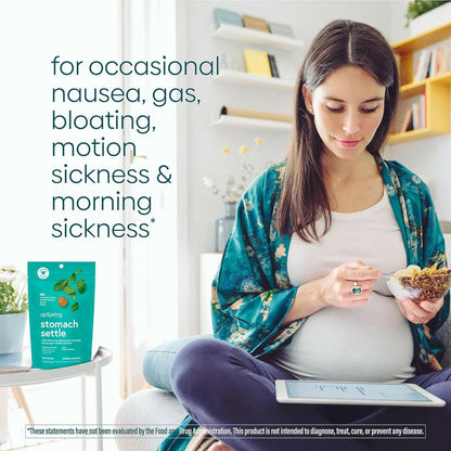 UpSpring Stomach Settle Mint Flavor for Nausea Relief - 28 Drops