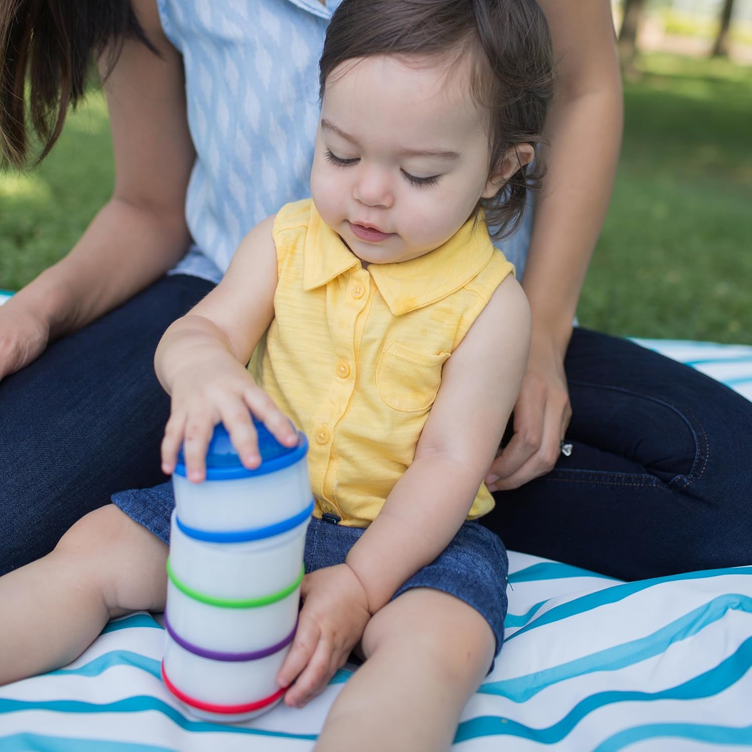 Dr. Brown's Stackable Snack-A-Pillar Snack and Dipping Cups, 4pcs