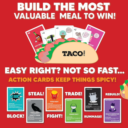 Taco vs Burrito Strategic Family Card Game