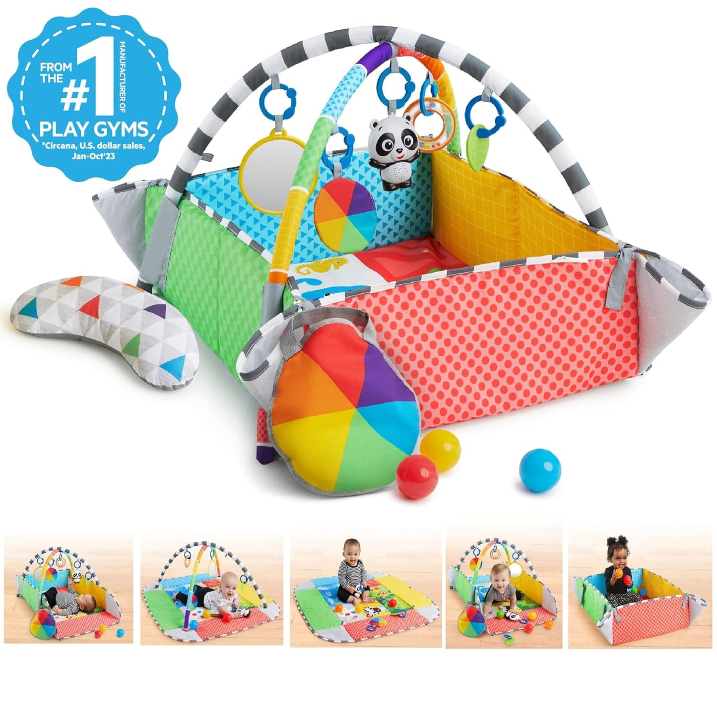 بساط لعب للاطفال من Baby Einstein مع ملعب الكرات