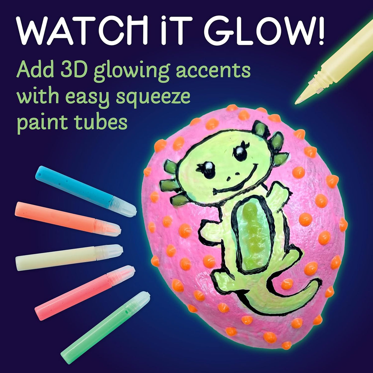 Creativity for Kids Glow in the Dark Rock Painting Kit