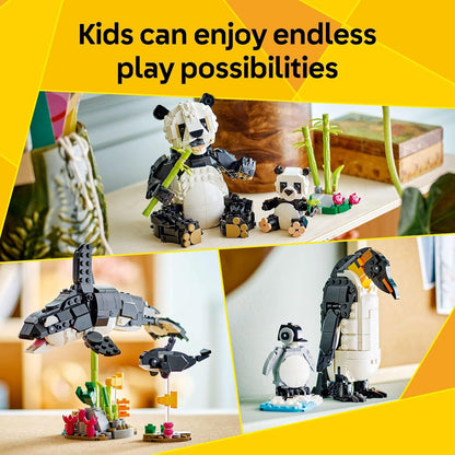 LEGO Creator 3in1 Cute Animals Panda Family – 626 Pcs
