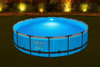 Bestway Steel Pro Max Led Round Pool Set (15' x 42"/4.57m x 1.07m)