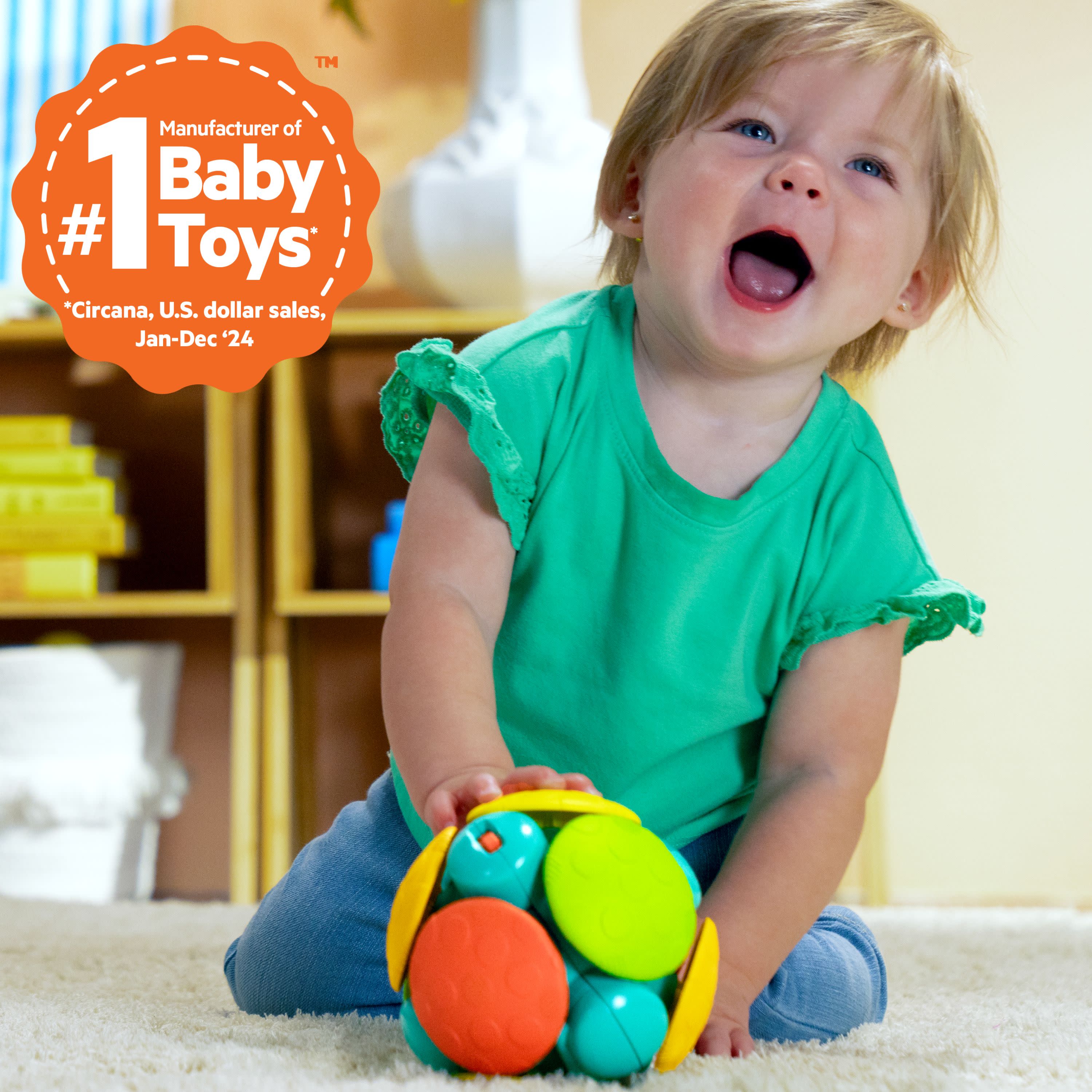 Bright Starts Wobble Bobble Crawl & Chase Ball
