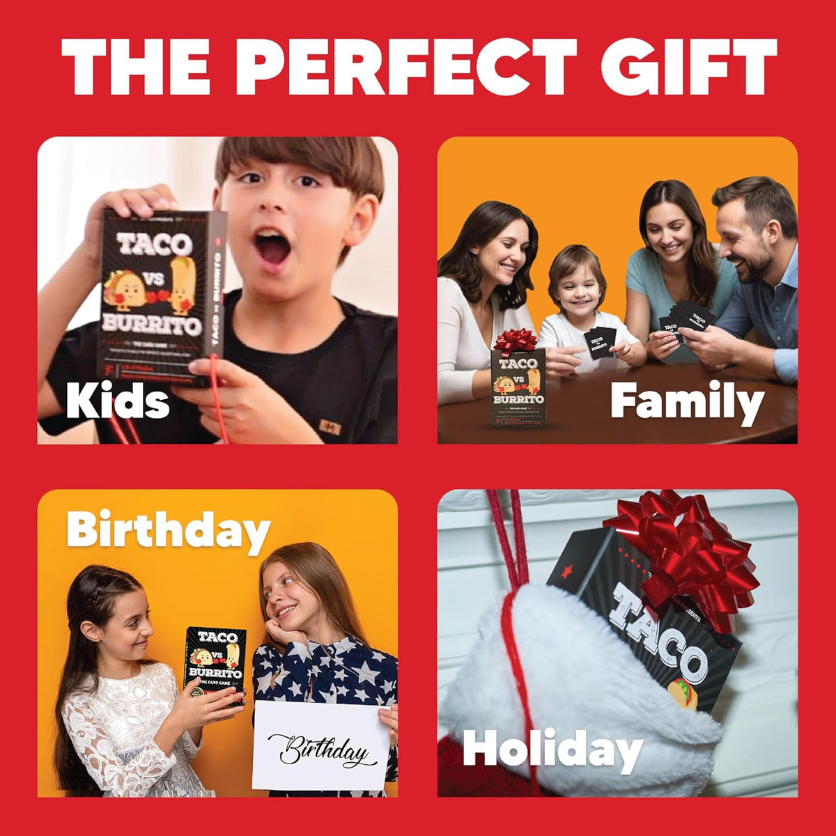 Taco vs Burrito Strategic Family Card Game