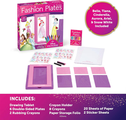 Fashion Plates Disney Princess Mix-and-Match Drawing Kit