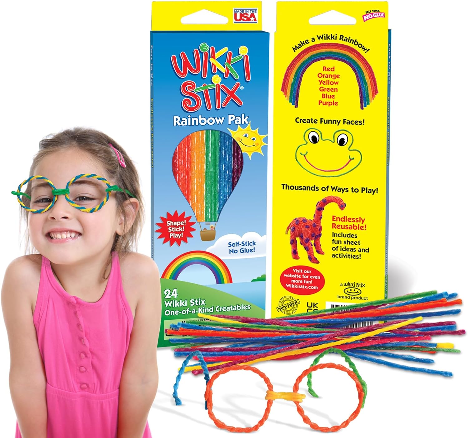 Wikki Stix Rainbow Pak, 3m+