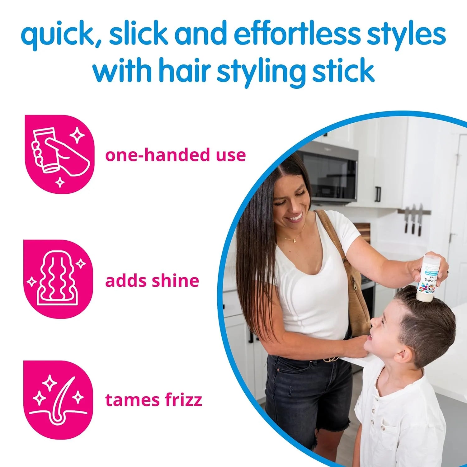 SoCozy Kids Hair Wax Stick, Easy & Quick Styling Wax Stick for Hair (2oz)