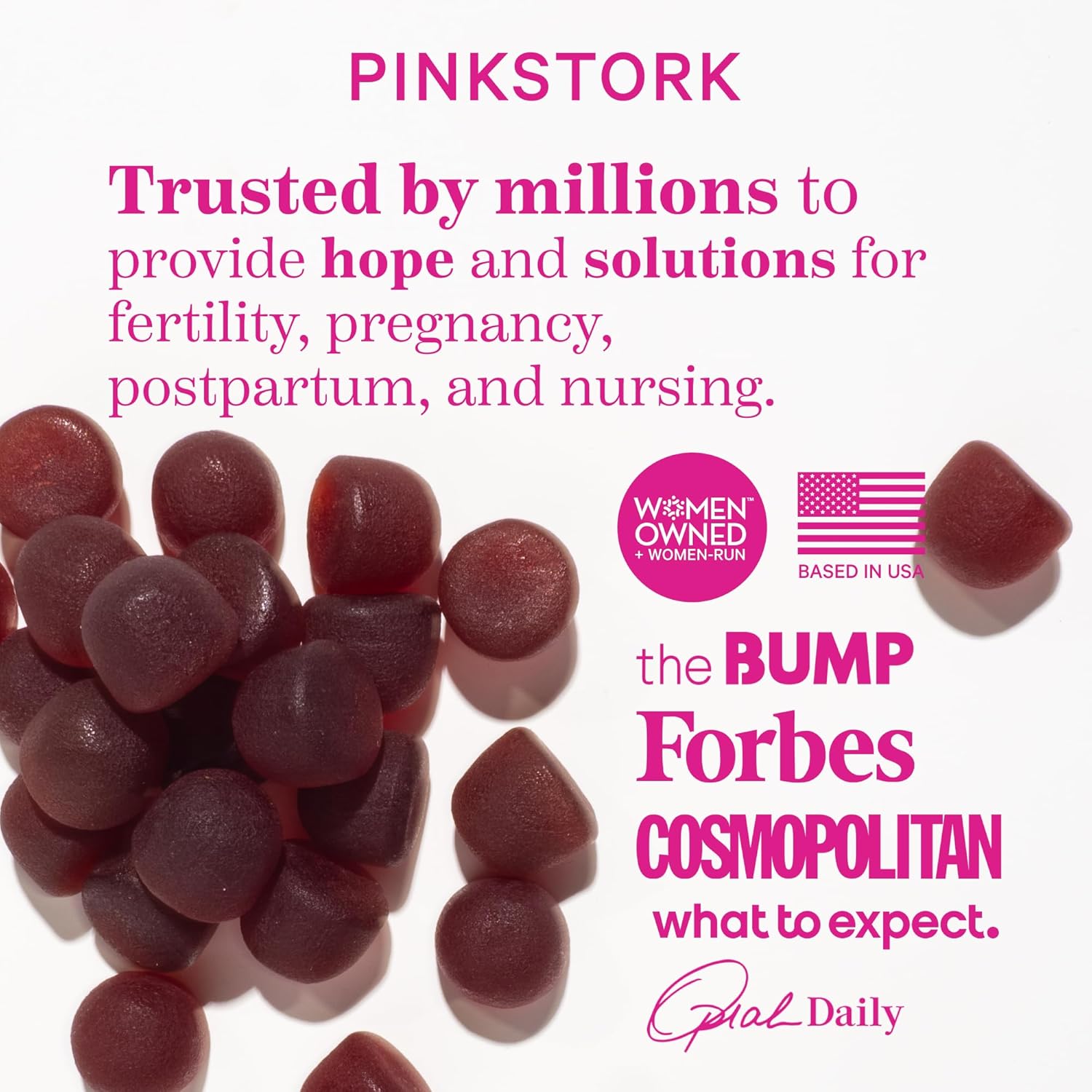 Pink Stork Lactation Supplement Gummies, 40pcs