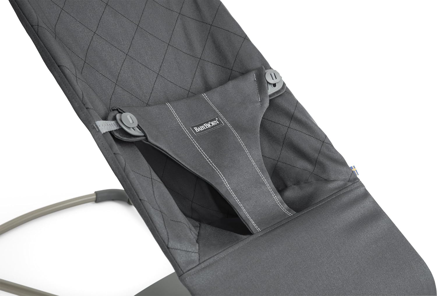 BabyBjorn Bouncer Bliss, Woven, Classic quilt, Anthracite