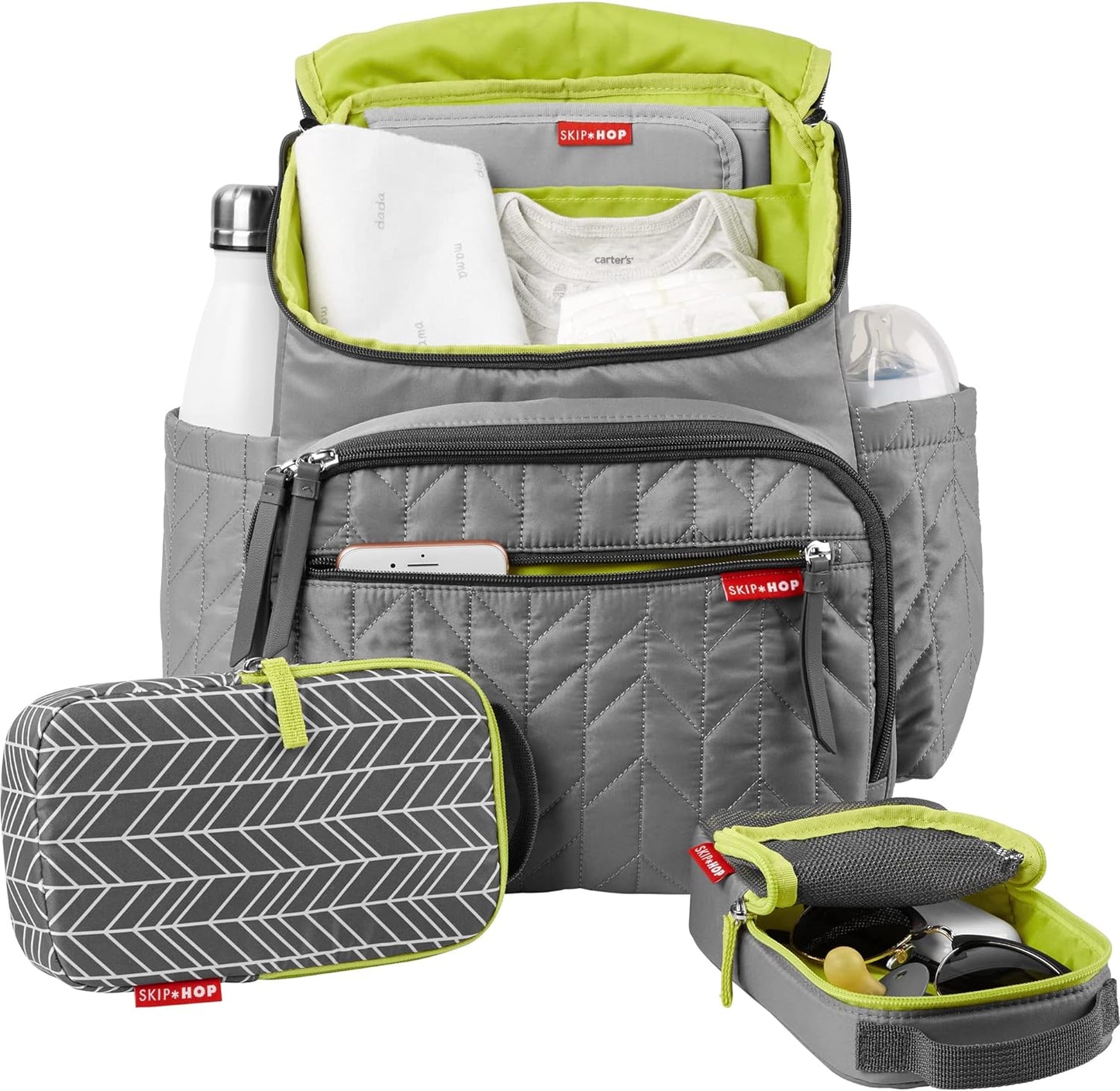 Skip Hop Diaper Bag Backpack: Forma, Multi-Function Baby Travel Bag