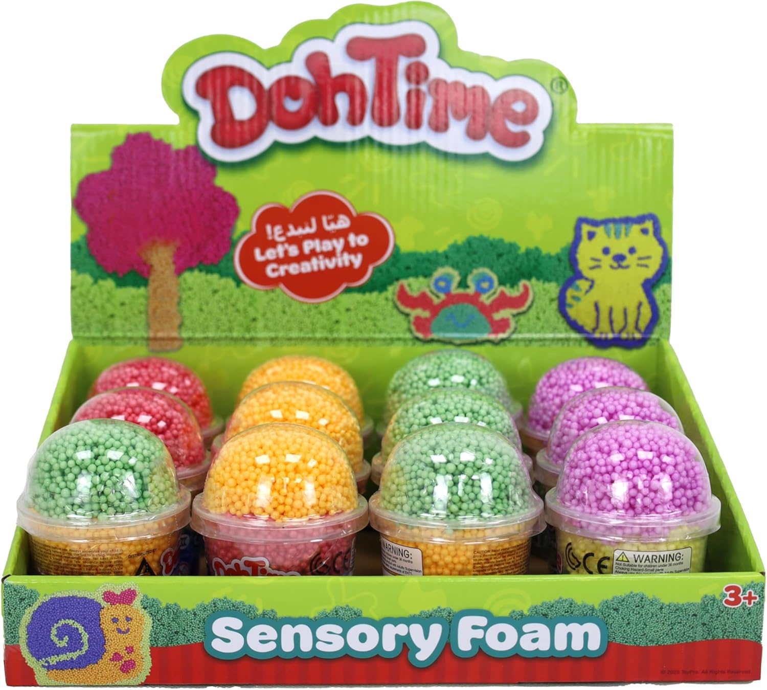 DohTime Sensory Foam 3 Colors PDQ12 WOC