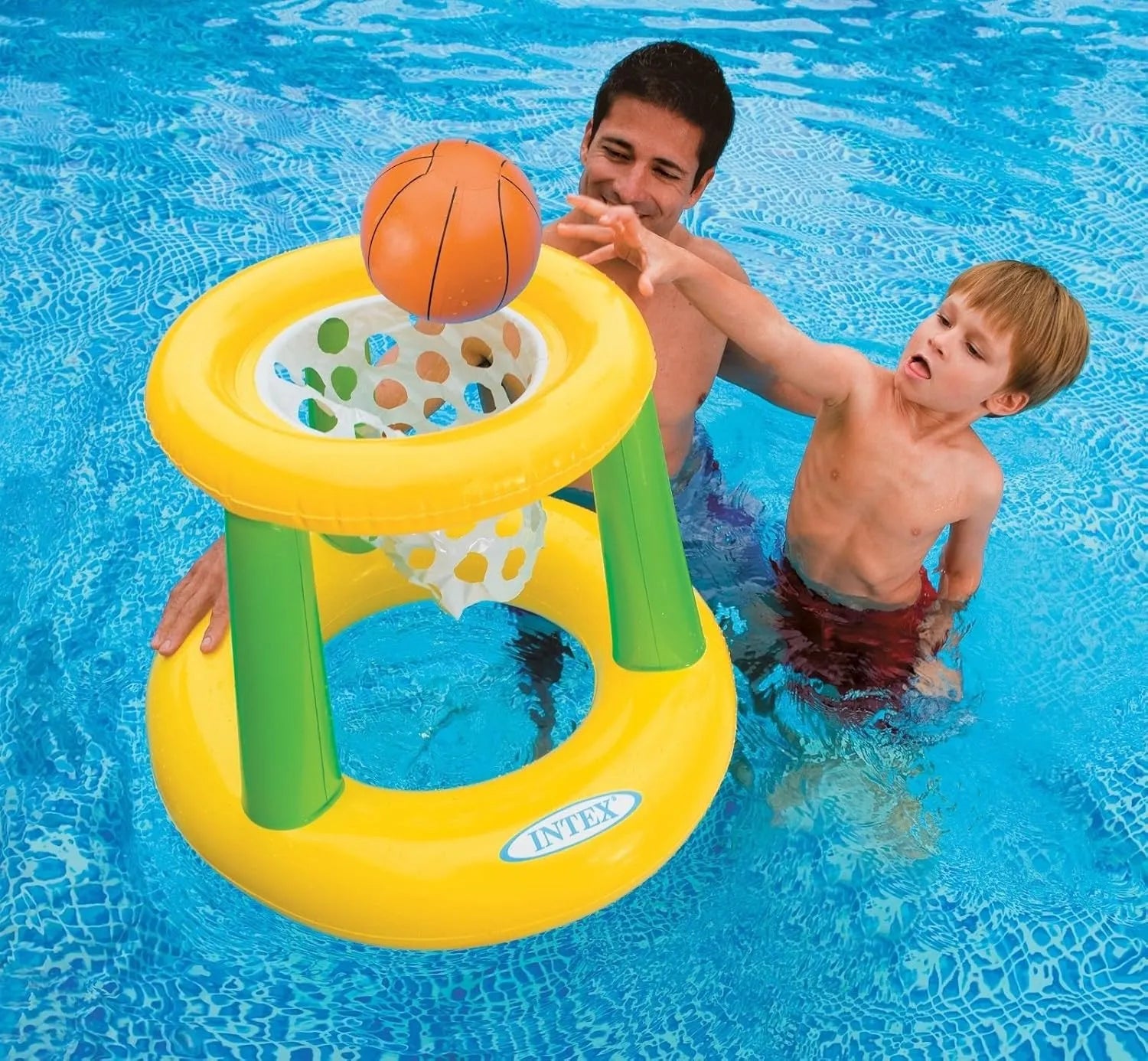 Intex Floating Hoops Inflatable Pool Hoop & Basketball