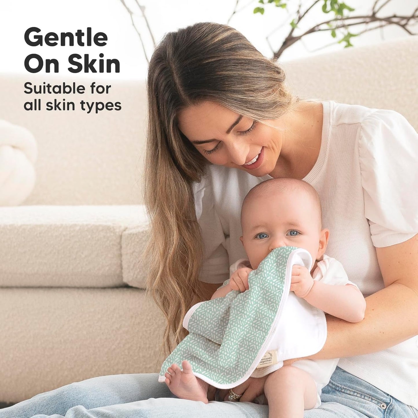 Keababies Softe طقم فوط تجشؤ للرضع من قماش الشاش القطني – 5 قطع (الشمال الأوروبي)