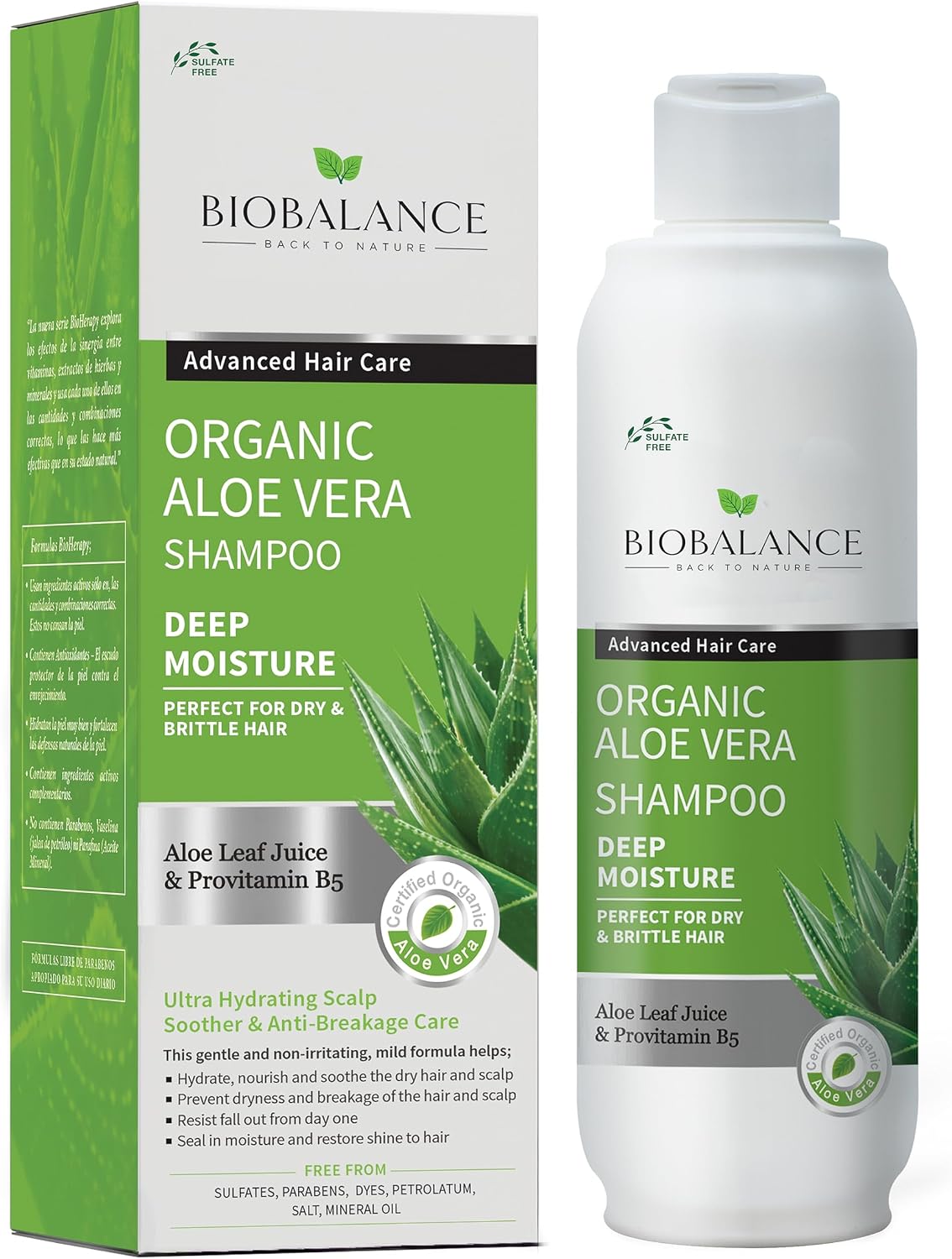 Biobalance Organic Faster Hair Growth Shampoo (Aloe, 330ml)