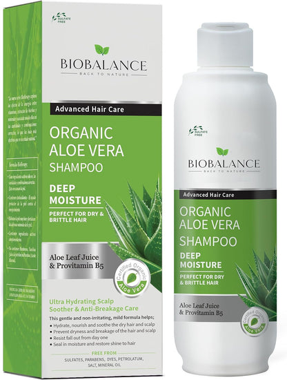 Biobalance Organic Faster Hair Growth Shampoo (Aloe, 330ml)