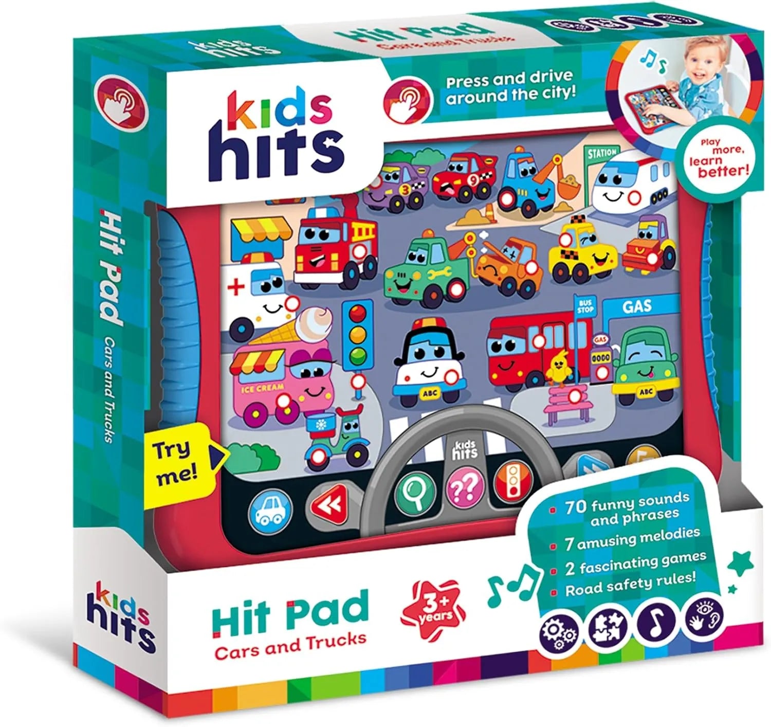 Kids Hits Hit Pad Cars and Trucks