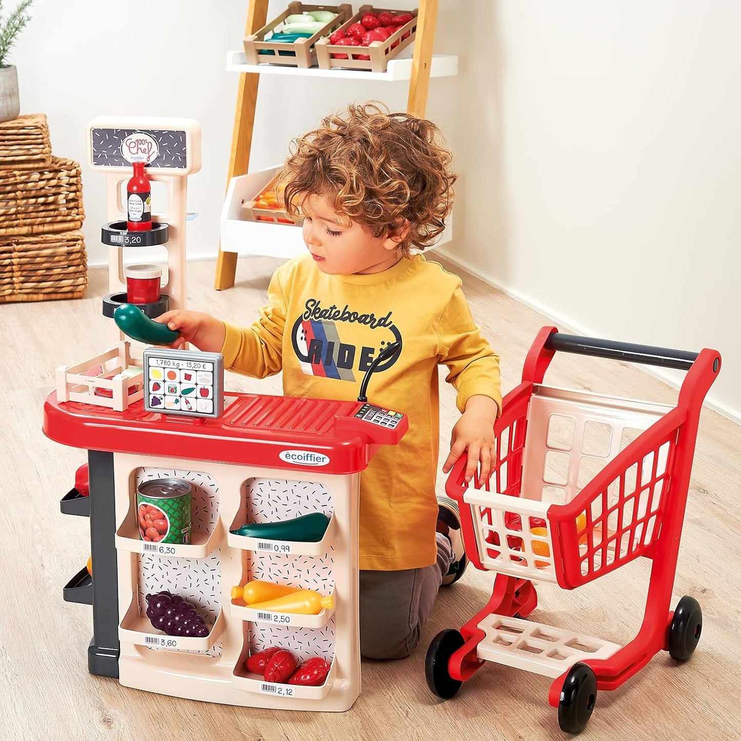 Ecoiffier Grocery Counter And Trolley
