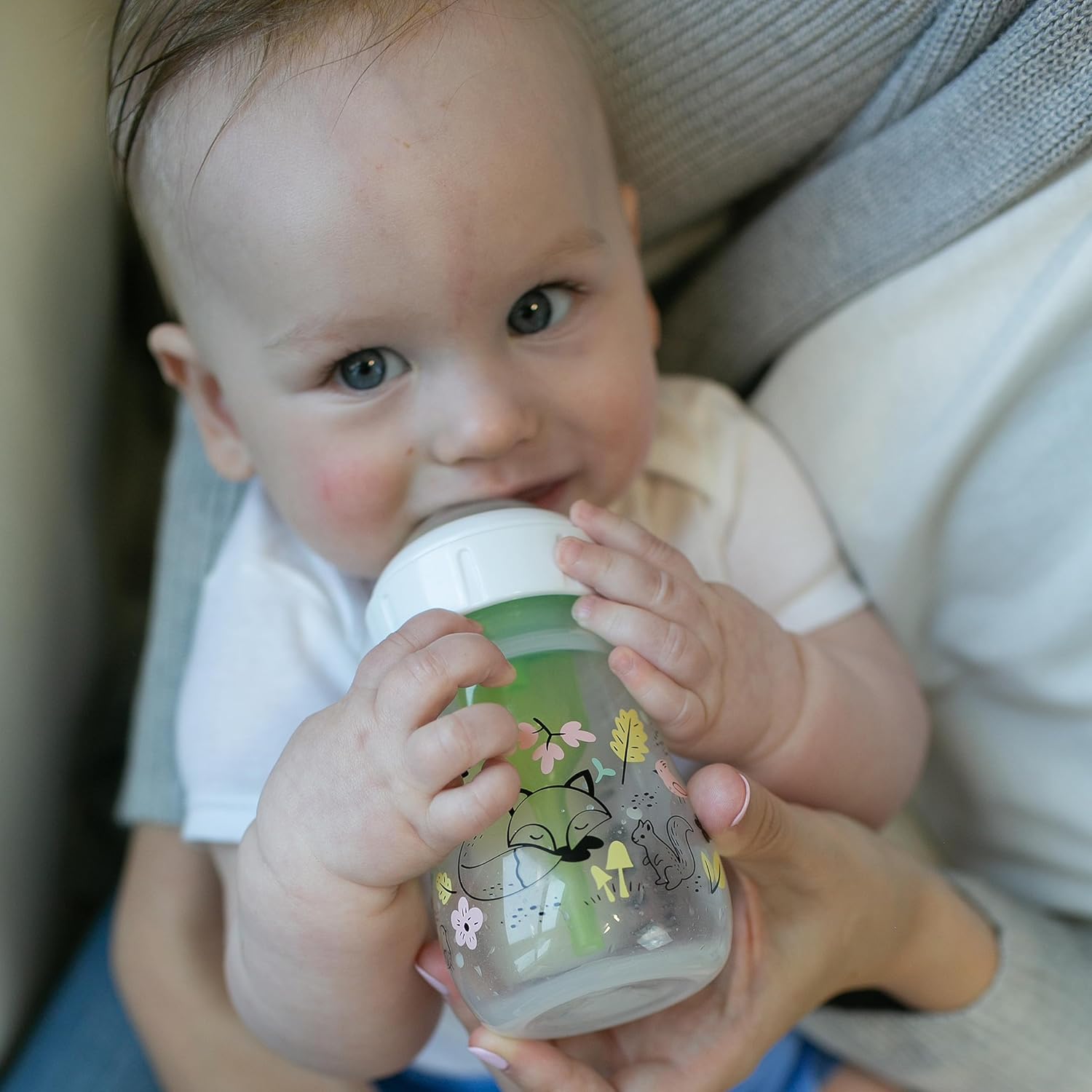 Dr. Brown’s Natural Flow Anti Colic Options + Wide-Neck Baby Bottle Designer Edition Bottles, Woodland Decos (5oz/150ml) - Pack of 2