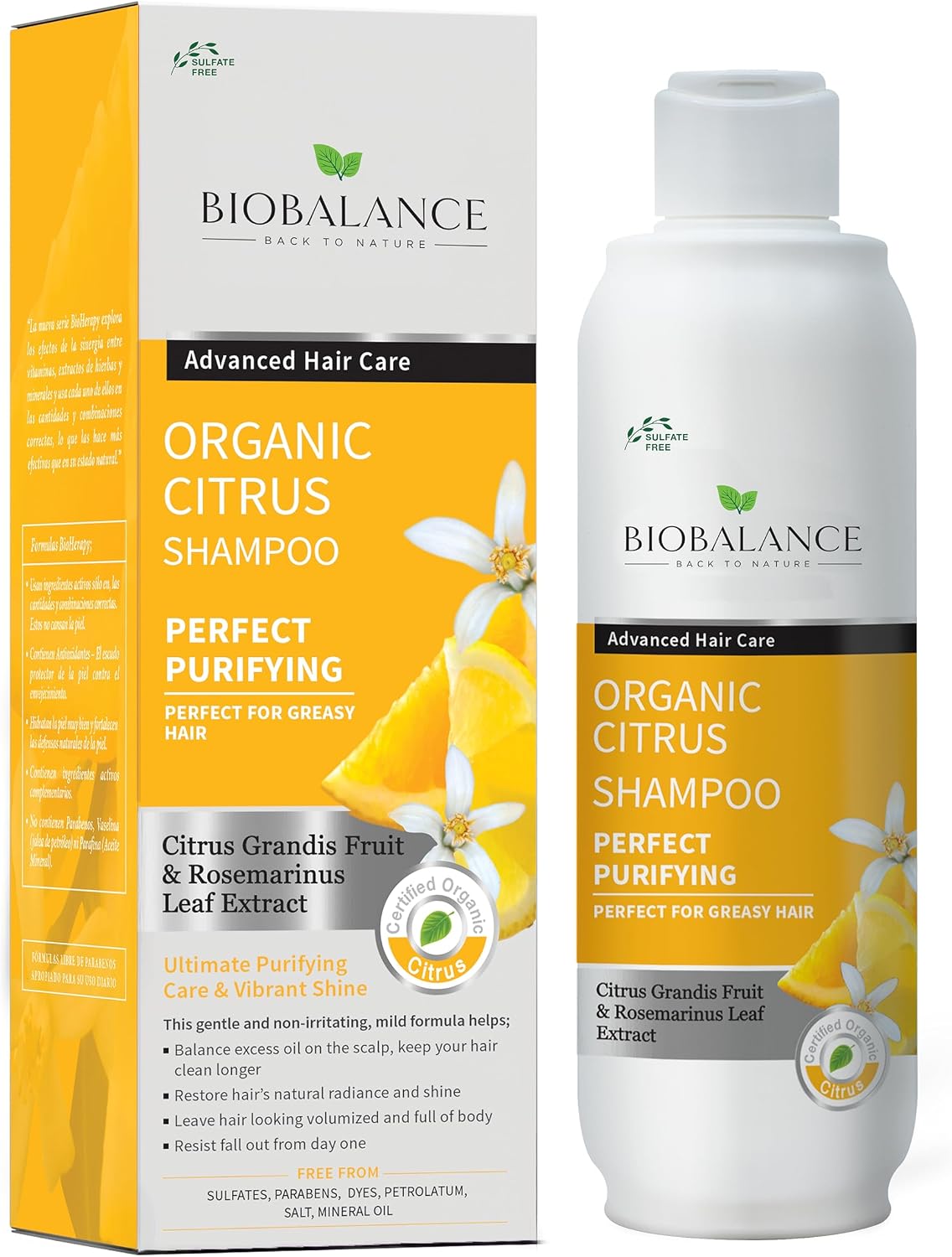Biobalance Organic Faster Hair Growth Shampoo (Citrus, 330ml)