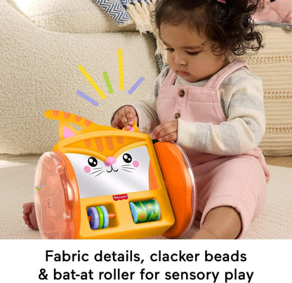 Fisher-Price Crawl-After Kitty Mirror Baby Activity Toy