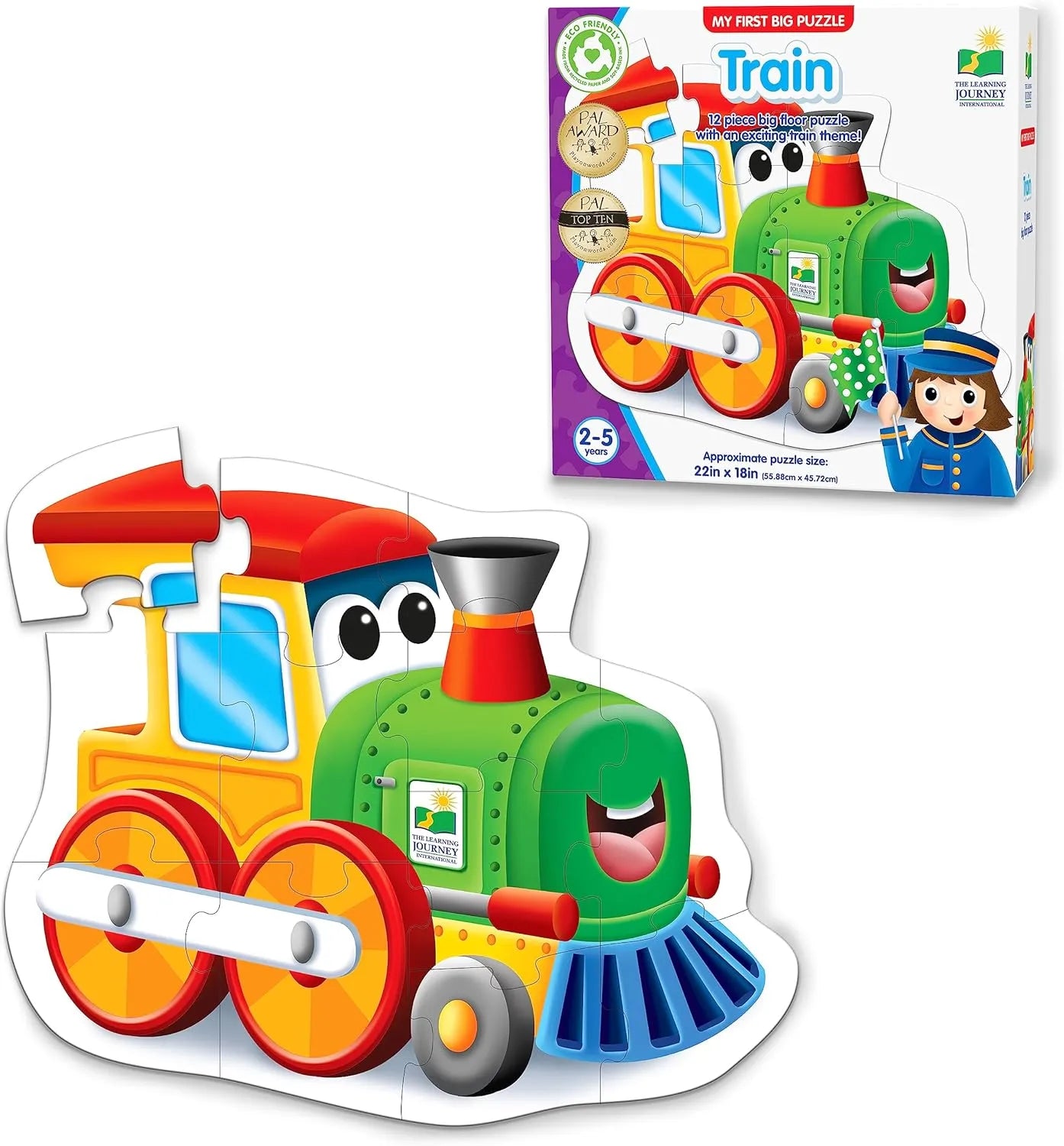The Learning Journey My First Big Vehicle Floor Puzzles (Train)