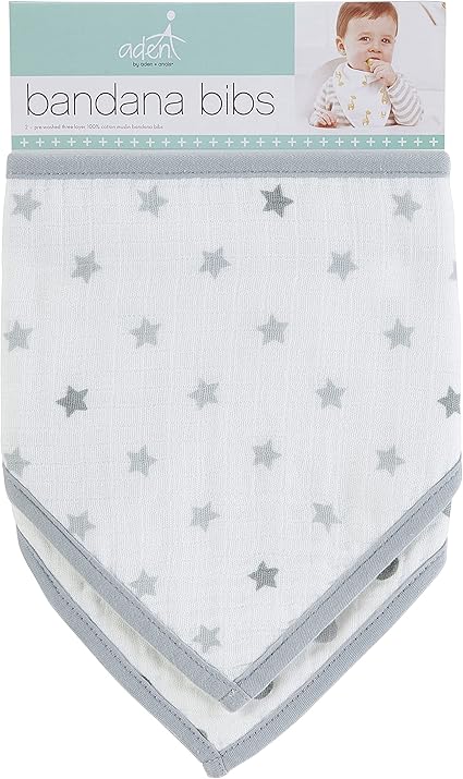 Aden & Anais Essentials Bandana Bibs - Pack of 2