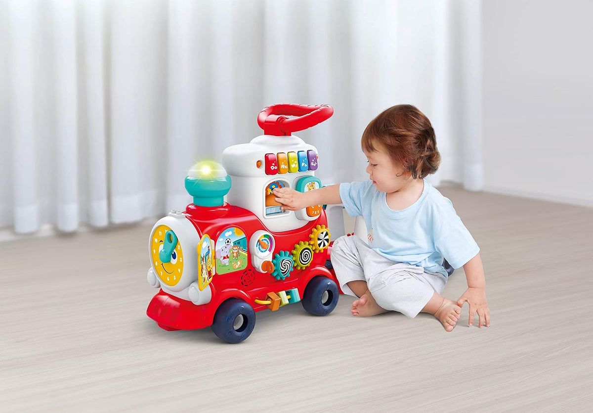 Hola 4-in-1 Push Walker & Ride Convertible Learning Toy