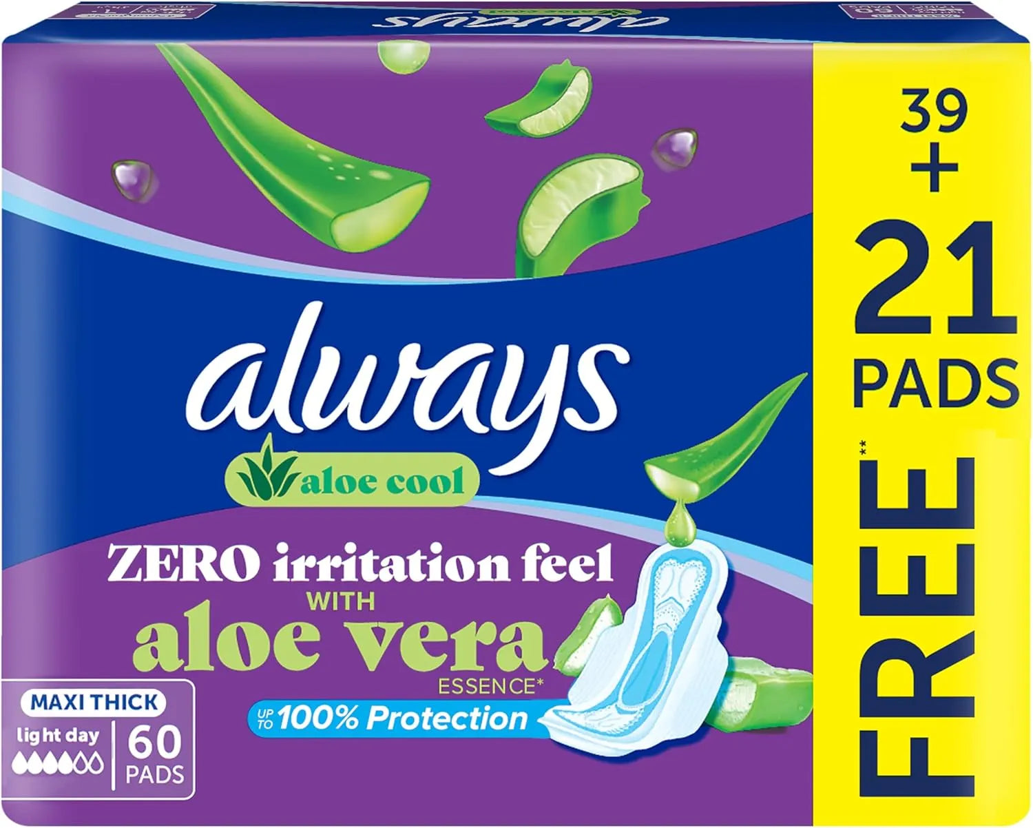 Always LW Maxi Thick Aloe Cool