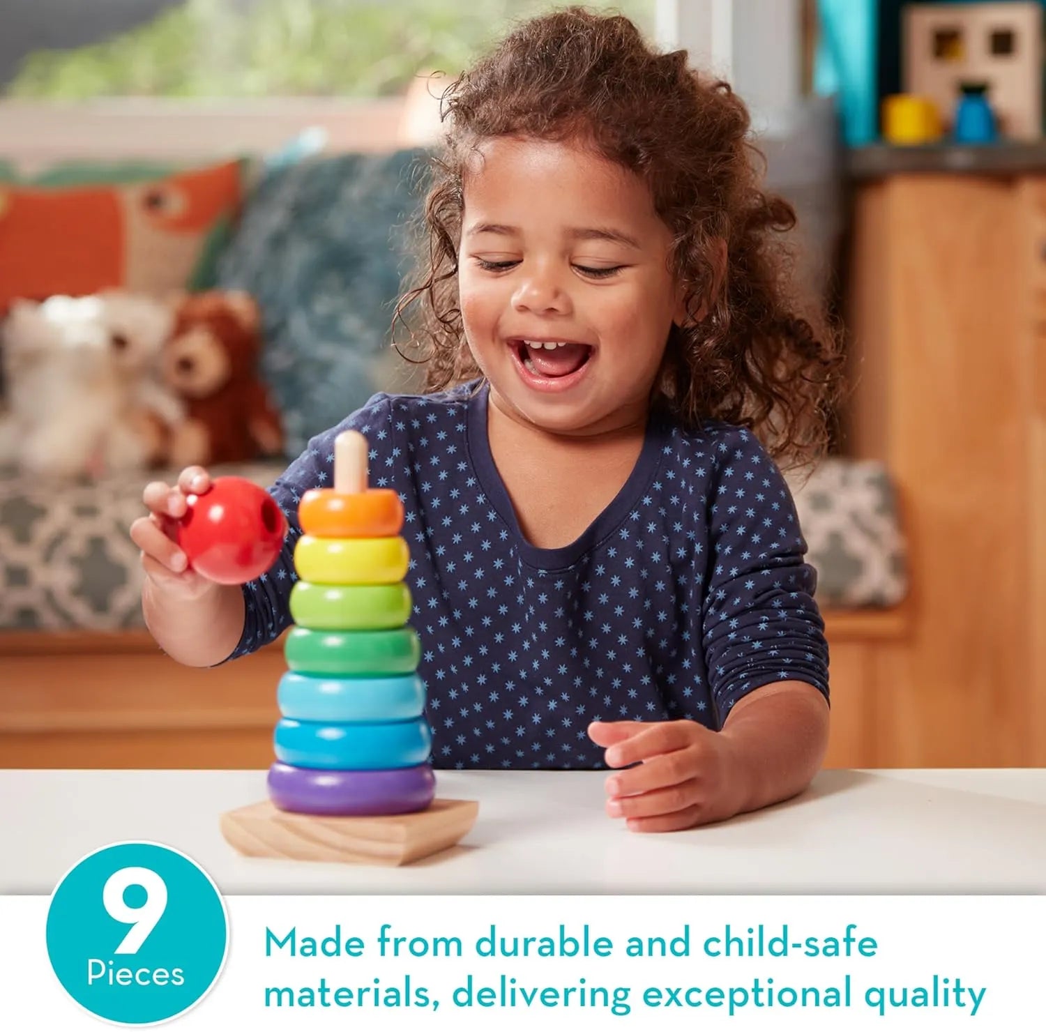 Melissa & Doug Rainbow Stacker (18 Months+)