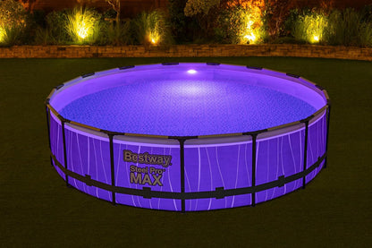 Bestway Steel Pro Max Led Round Pool Set (15' x 42"/4.57m x 1.07m)