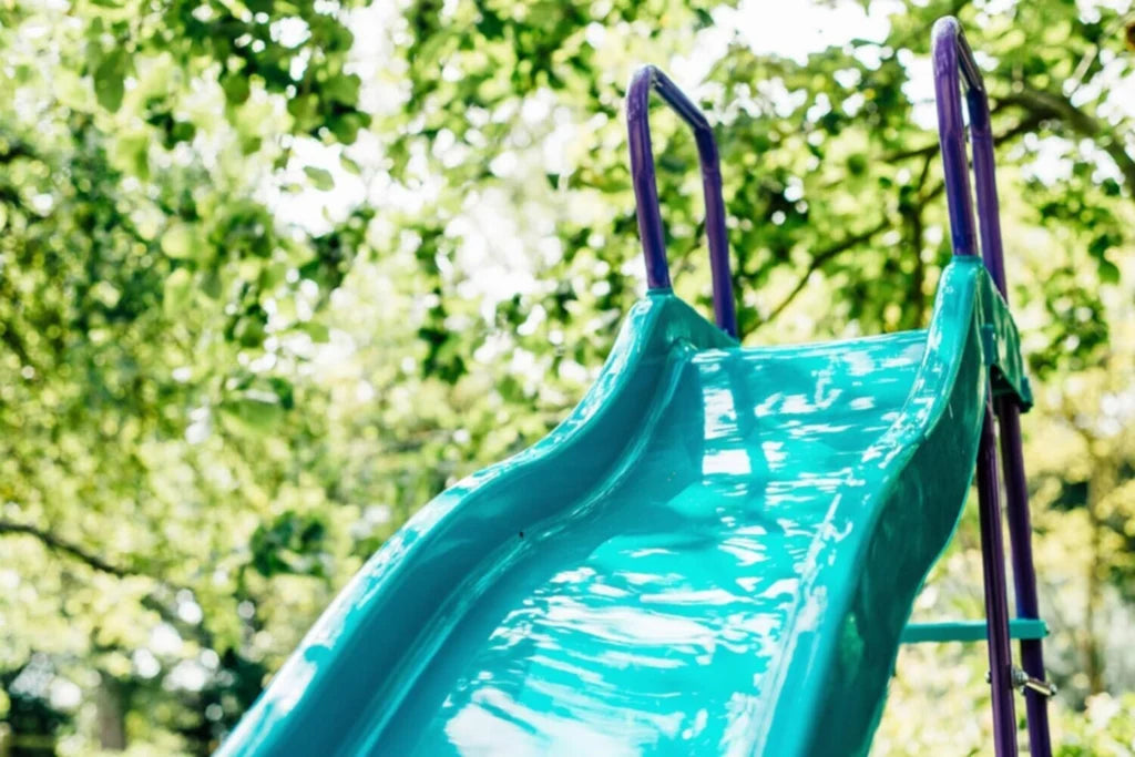 PLUM - Haumea Metal 6ft Slide for Children - Teal/Purple